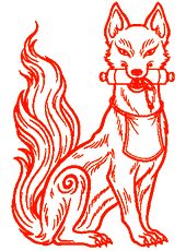 白狐吽形C(巻物)