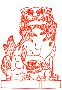 狛犬 吽形B(子取り)